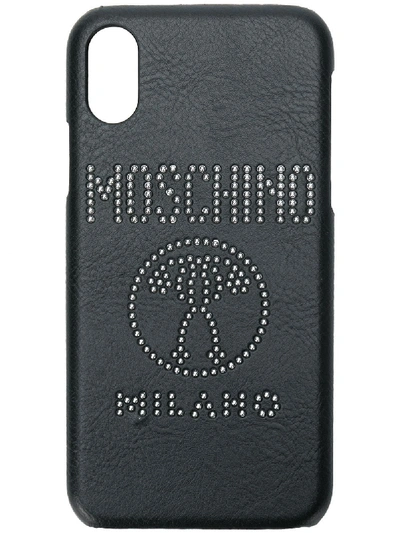 Moschino Logo Iphone X Case In 黑色