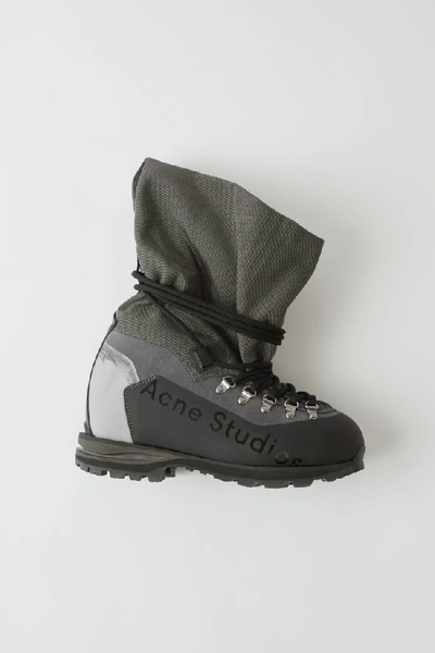 Acne Studios Trekking Boots Anthracite Grey