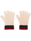 GUCCI KNITTED FINGERLESS GLOVES