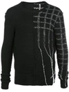 CEDRIC JACQUEMYN KNITTED DISTRESSED JUMPER