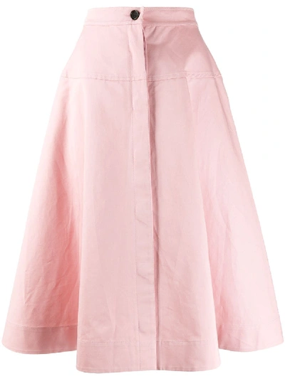 Marni High-waist A-line Skirt In Pink