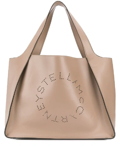 Stella Mccartney Stella Logo Tote Bag In Neutrals