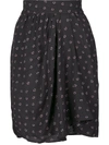 Isabel Marant Étoile Cegart Paisley Draped Skirt In 黑色