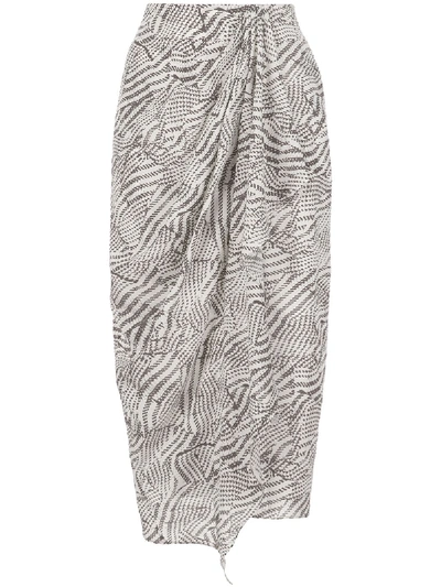 Isabel Marant Fabiana Gathered Skirt In Grey