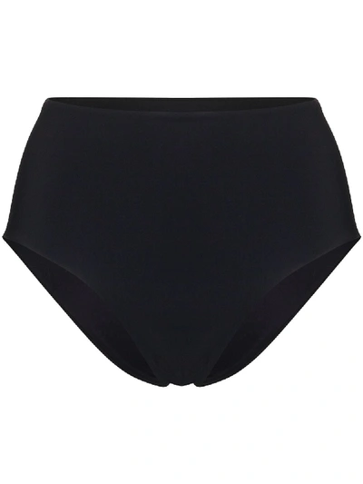 Anemone High Waist Bikini Bottoms In Black