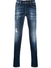 DIESEL SLEENKER MID-RISE SKINNY JEANS