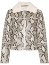 STAND STUDIO MAJ SNAKE-PRINT FAUX SHEARLING JACKET