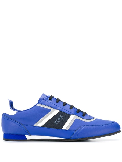 Hugo Boss Low Top Trainers In 蓝色