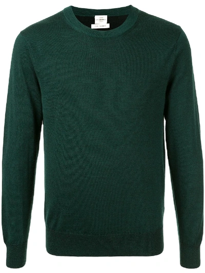 Kent & Curwen Crew-neck Cashmere Pullover In Green