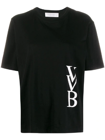 Victoria Victoria Beckham Logo-print T-shirt In Black