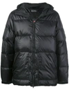Manastash Zipped Puffer Jacket In Black