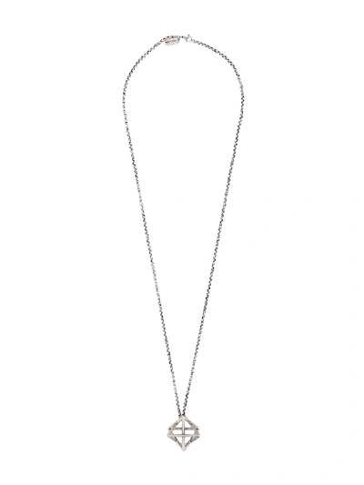 Nialaya Jewelry Geometric Star Necklace In 银色