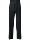 GIEVES & HAWKES PLEATED STRAIGHT LEG TROUSERS