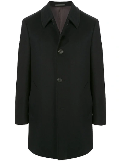 Gieves & Hawkes Single Breasted Formal Coat In Blue