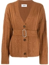 EACH X OTHER BELTED OVERSIZED CARDIGAN