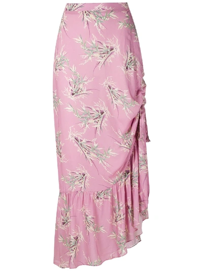 Clube Bossa Printed Midi Skirt In Pink