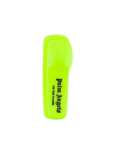 Palm Angels Anti-theft Brooch In 6210 Fluo Yellow Black