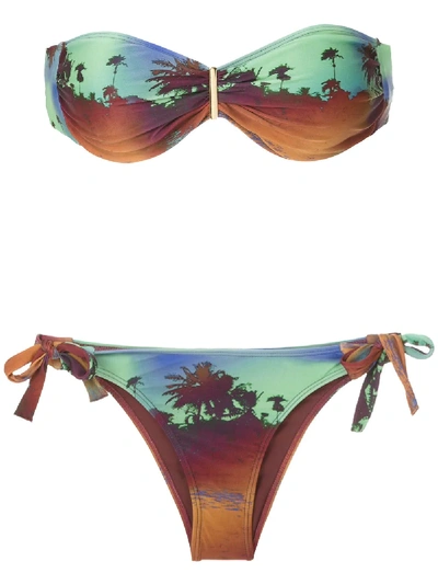Brigitte Marina E Mel Printed Bikini Set In Multicolour