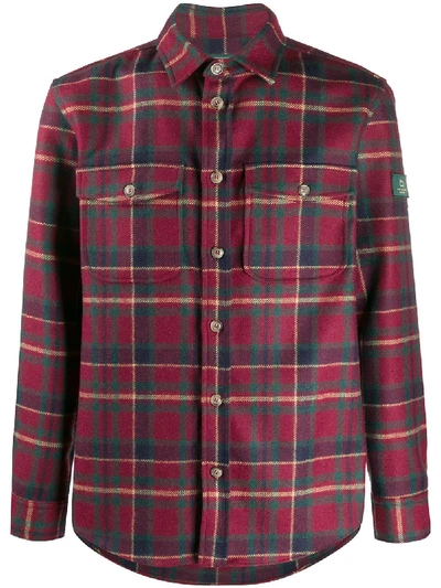 Woolrich Plaid Chest Pocket Shirt In Red