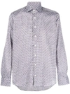 ETRO LONG-SLEEVED MICRO PRINT SHIRT