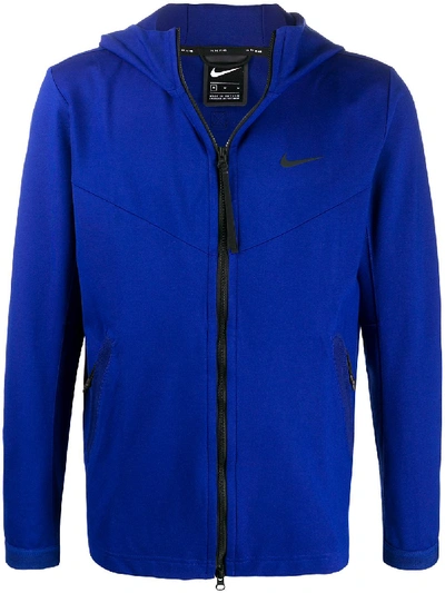 Nike Kapuzenjacke Mit Reissverschluss In 蓝色