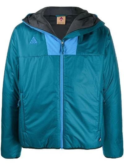 Nike Acg Colour Block Hooded Jacket In 蓝色