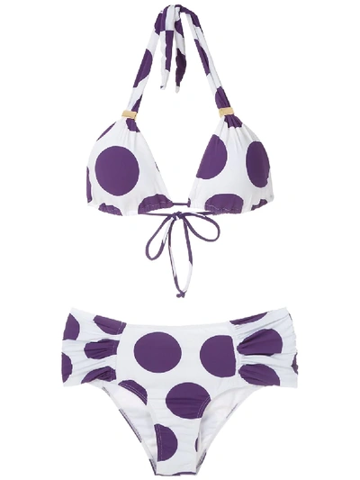 Brigitte Marina E Melissa Printed Bikini Set In White