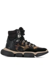 MONCLER BRIANNA LEOPARD-PRINT HIGH-TOP SNEAKERS