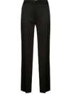 Escada High-rise Straight Trousers In 黑色