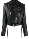 MANOKHI CROPPED BIKER JACKET