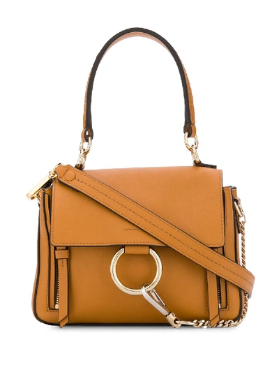 Chloé Small Faye Day Bag In 棕色