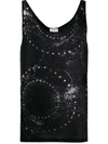 SAINT LAURENT INK STAINS TANK TOP