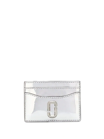 Marc Jacobs The Snapshot Mirrored Cardholder In Silver