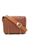 Loewe Gusset Flat Messenger Bag In Brown