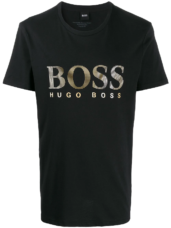 Hugo Boss Printed Logo T-shirt In Black | ModeSens