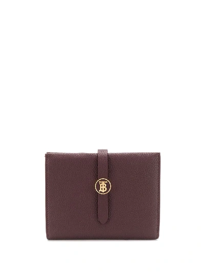 Burberry Monogram Plaque Bi-fold Wallet In 紫色