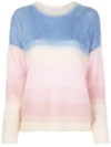 Isabel Marant Étoile Textured Dégradé Sweater In 蓝色