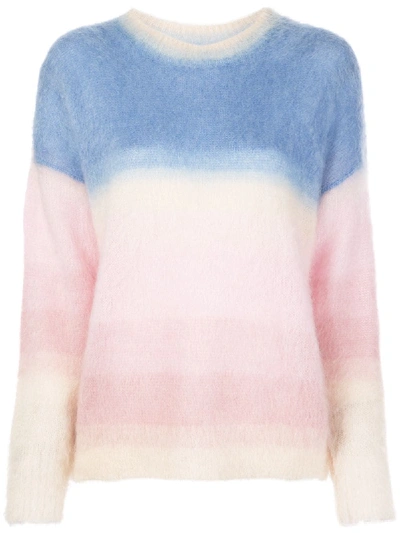 Isabel Marant Étoile Textured Dégradé Sweater In 蓝色