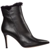 GIANVITO ROSSI WOMEN'S LEATHER HEEL ANKLE BOOTS BOOTIES,G73648.85RIC.NGBNENE 40