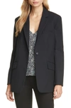 Rag & Bone Ames Wool Blend Twill Blazer In Black