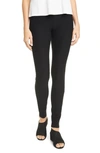 Eileen Fisher Flex Ponte Knit Ankle Pants In Black
