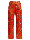 ADRIANA IGLESIAS Alessia Floral Silk Pajama Trousers