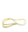 ATELIER SWAROVSKI X PAIGE NOVICK YELLOW GOLD AND LAB-GROWN DIAMOND ARC EN CIEL DOUBLE RING,15156338