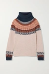 MADEWELL SENYA FAIR ISLE COTTON-BLEND TURTLENECK SWEATER