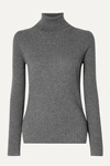 ALEX MILL RIBBED COTTON AND WOOL-BLEND TURTLENECK jumper