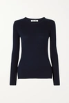 ALEX MILL RIBBED WOOL AND COTTON-BLEND SWEATER