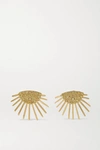 YVONNE LÉON 18-KARAT GOLD SAPPHIRE EARRINGS