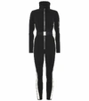 Cordova Signature In The Boot Belted Striped Ski Suit In Black