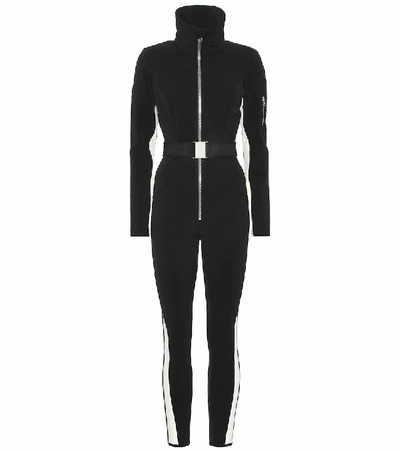 Cordova Signature In The Boot Belted Striped Ski Suit In Black