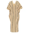 JIL SANDER STRIPED COTTON-POPLIN KAFTAN,P00438923